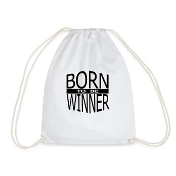 Born to be Winner - Drawstring Bag - white - Front
