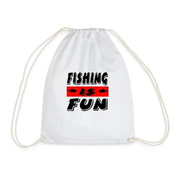 Angling - Drawstring Bag - white - Front