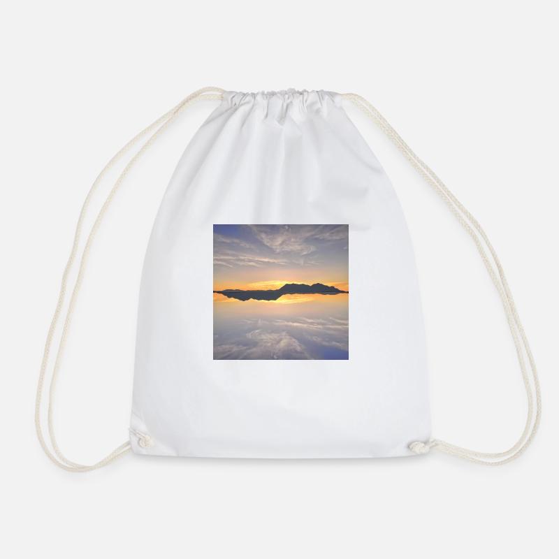 Sunset ByRino - Drawstring Bag - white