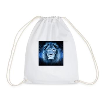 SURREAL LION 8 - Drawstring Bag - white - Front