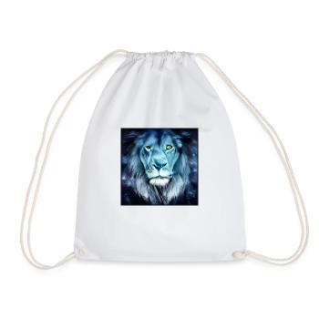 SURREAL LION 9 - Drawstring Bag - white - Front