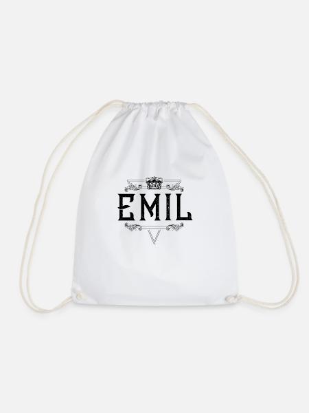 Emil Name - Turnbeutel - Weiß