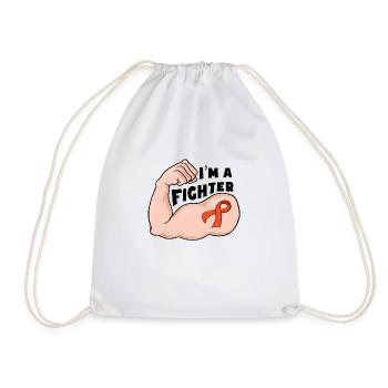 Fight Cancer - Orange ribbon - Turnbeutel - Weiß - Vorne