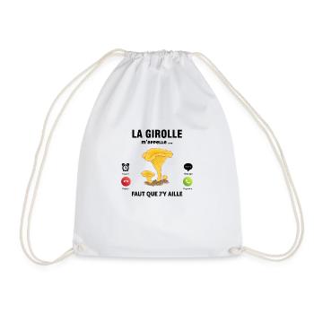 la girolle m'appelle faut que j'y aille Champignon - Sac de sport léger - blanc - Devant