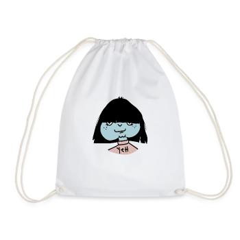 ouais Fille - Sac de sport léger - blanc - Devant