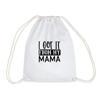 Ich habs drauf, wie Mama Geschenkidee Neugeborenes - Turnbeutel - Weiß - Vorne