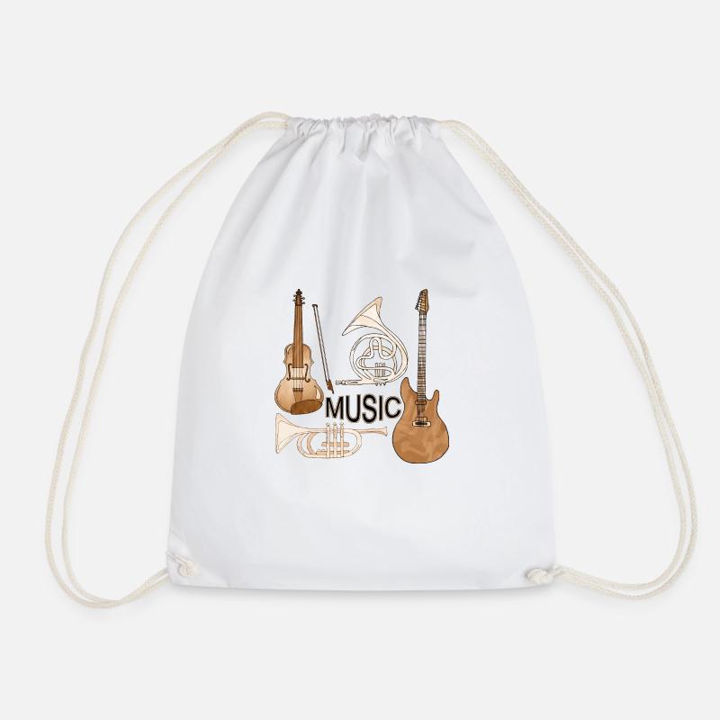Musical instruments - Drawstring Bag - white