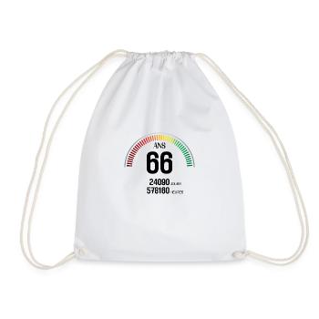 Anniversaire 66 ans Compteur - Sac de sport léger - blanc - Devant
