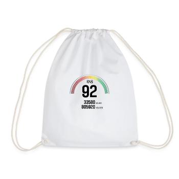 Anniversaire 92 ans Compteur - Sac de sport léger - blanc - Devant