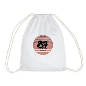Vignette auto vintage 1987 - Sac de sport léger - blanc - Devant
