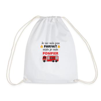 POMPIER - Sac de sport léger - blanc - Devant