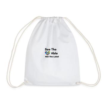 See The Able Not The Label - Drawstring Bag - white - Front
