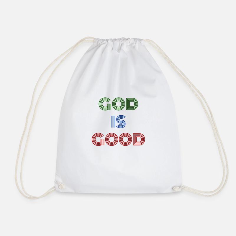 God is Good. God is good - Drawstring Bag - white