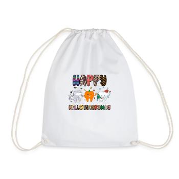 Happy Hallothanksmas - Sac de sport léger - blanc - Devant
