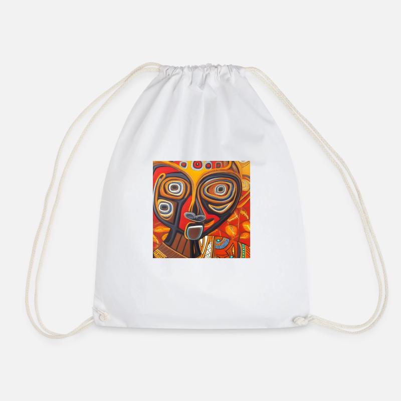 Tribesman - Drawstring Bag - white