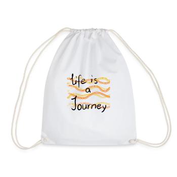 Life is a Journey - Turnbeutel - Weiß - Vorne