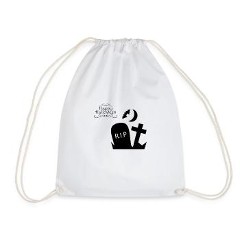 tombe RIP pierre tombale d'halloween - Sac de sport léger - blanc - Devant