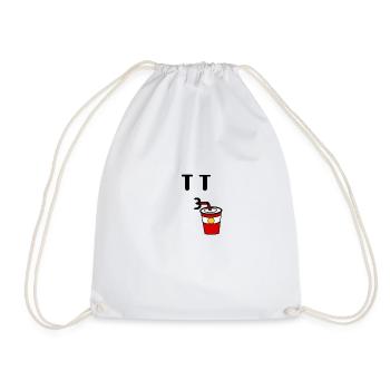 un gars qui boit - Sac de sport léger - blanc - Devant