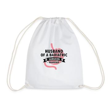 Gastric Bypass and Gastric Bypass Operation Design - Drawstring Bag - white - Front