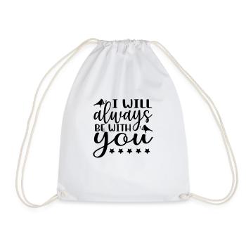 always be - Drawstring Bag - white - Front