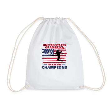 United States of America Football 2022 supporter - Drawstring Bag - white - Front