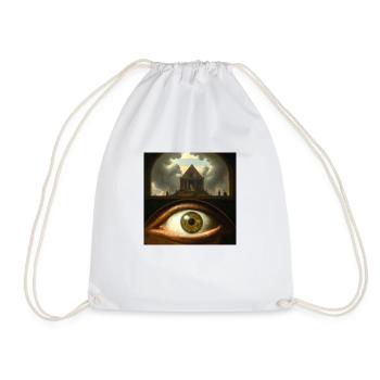 Secret Eye - Drawstring Bag - white - Front