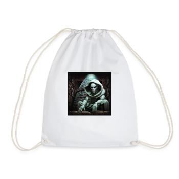 Alien Monk - Drawstring Bag - white - Front