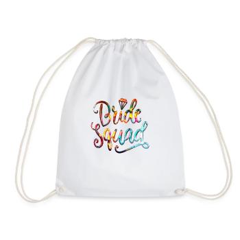 Bride bride wedding stag party bridesmaid party stag party - Drawstring Bag - white - Front