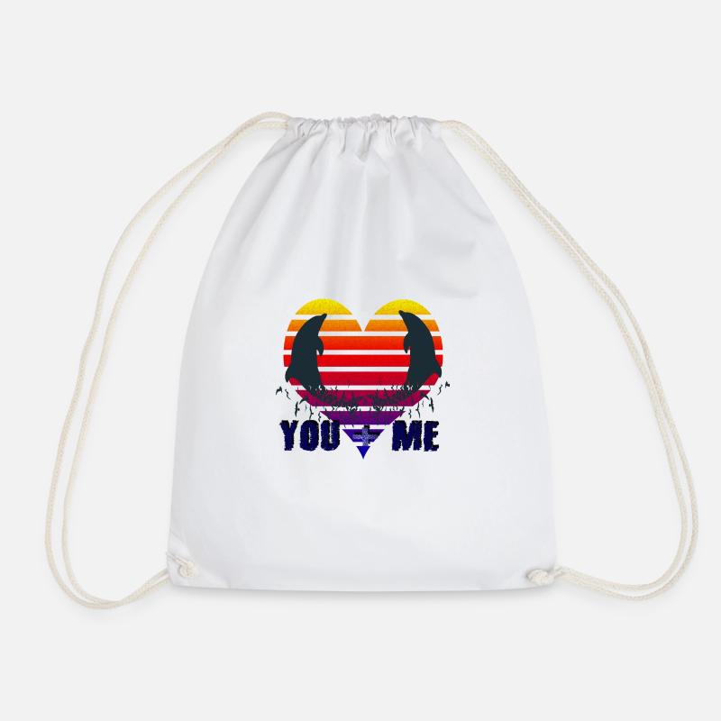 you und me - Turnbeutel - Weiß