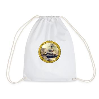 Steam tugs - Drawstring Bag - white - Front