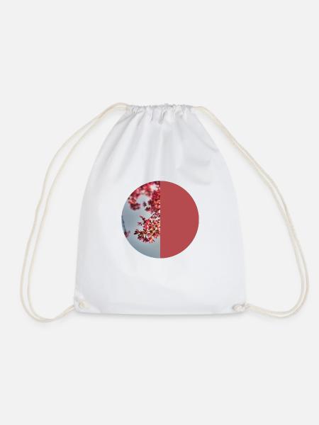 T-shirt fleurs fleurs cerisier fleurs cadeau femme - Sac de sport léger - blanc