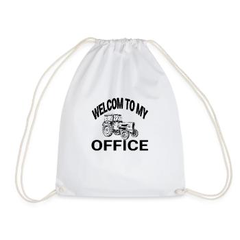 Tractor - Drawstring Bag - white - Front