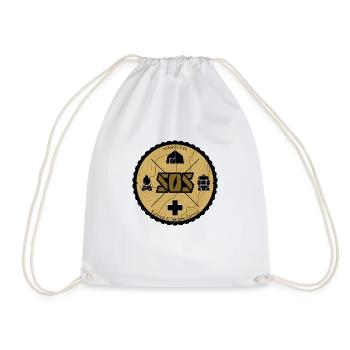 SOSonline.ch Logo sand/beige - Turnbeutel - Weiß - Vorne