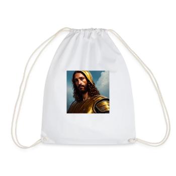 Jesus Christ, King of kings. Digital painting - Drawstring Bag - white - Front