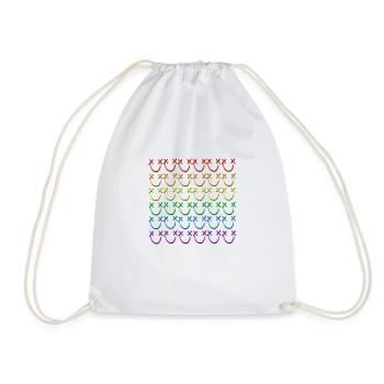 Louismiley Rainbow - Turnbeutel - Weiß - Vorne