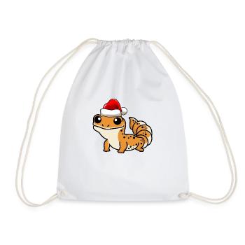 Gecko Comic Christmas - Sac de sport léger - blanc - Devant