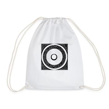 Sun Moon Mosaic Astrology mystical symbol 8 - Drawstring Bag - white - Front