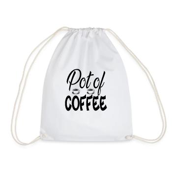 Pot de café - Sac de sport léger - blanc - Devant