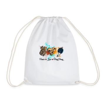 ping pong - Drawstring Bag - white - Front