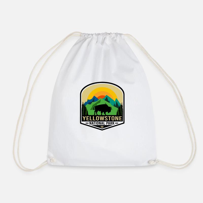 Parc national de Yellowstone - Sac de sport léger - blanc
