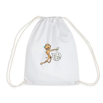 shut up and take my money - Drawstring Bag - white - Front