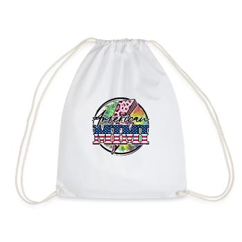 American Mimi - Drawstring Bag - white - Front