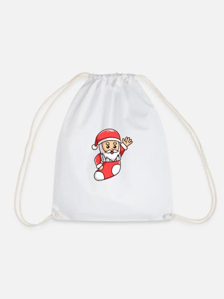 Santa - Turnbeutel - Weiß