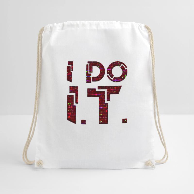 IT guy support geek computer computer geek i do it Drawstring Bag