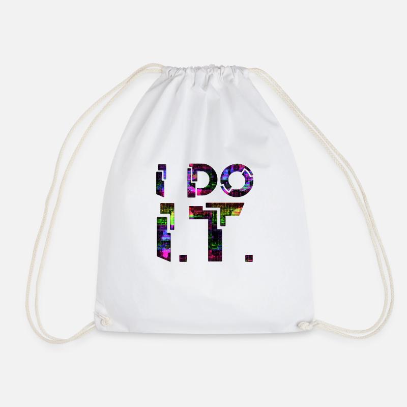 IT guy support geek computer computer geek je le fais - Sac de sport léger - blanc