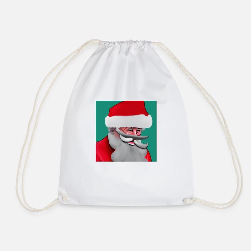 Santa Claus - Drawstring Bag - white
