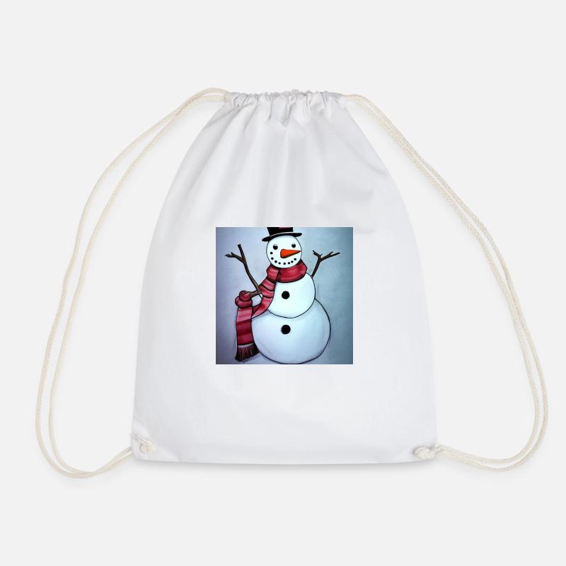 Schneemann - Turnbeutel - Weiß