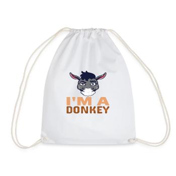 I´m a Donkey - Turnbeutel - Weiß - Vorne