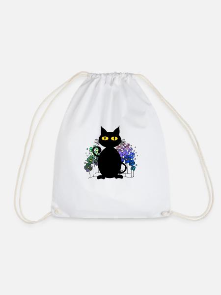Katze - Turnbeutel - Weiß