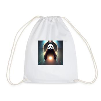 Un panda pour tous les cœurs - Sac de sport léger - blanc - Devant